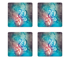 Butterfly Winged Fairy Coaster Set Of Four