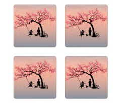 Springtime Blossom Coaster Set Of Four