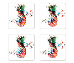 Modern Geometric Art Coaster Set Of Four