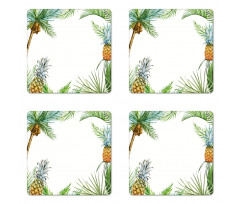 Exotic Palm Trees Coaster Set Of Four