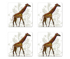 Animal Ethnic Coaster Set Of Four