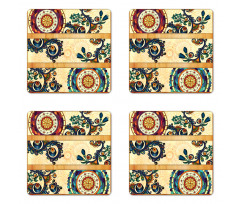 Eastern Batik Style Coaster Set Of Four