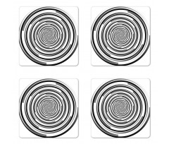 Abstract Art Spirals Coaster Set Of Four