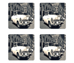 American Cars Havana Coaster Set Of Four