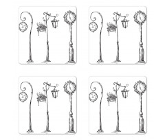 Street Clocks Urban Coaster Set Of Four