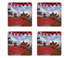 Chinese New Year Festive Coaster Set Of Four