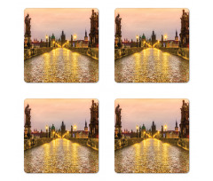 Old Town in Prague Coaster Set Of Four