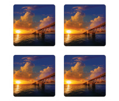 Romantic Scenery Ocean Coaster Set Of Four