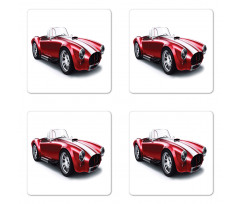 Old Fashioned Vintage Car Coaster Set Of Four