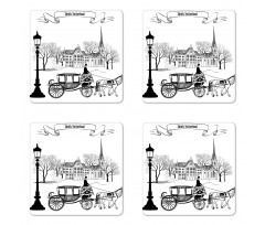 Street in Zurich Retro Coaster Set Of Four