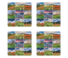 Summer Landscapes Rural Coaster Set Of Four