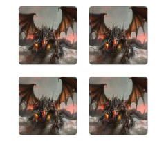 Dragon Monster Coaster Set Of Four