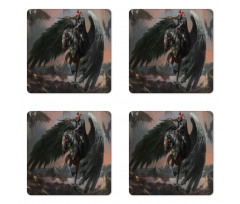 Pegasus King Leading Coaster Set Of Four