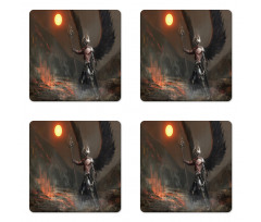 Knight Artwork Coaster Set Of Four