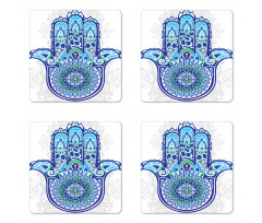 Eastern Floral Coaster Set Of Four