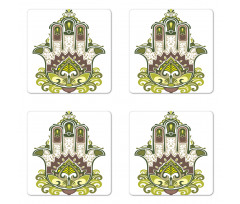 Natural Harmony Theme Coaster Set Of Four