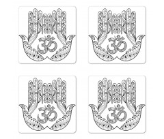 Paisley Mandala Coaster Set Of Four