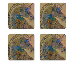 Mandala Pastel Coaster Set Of Four