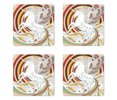 Unicorn Coaster Set Of Four