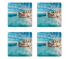 Seascape Ocean Coast Coaster Set Of Four