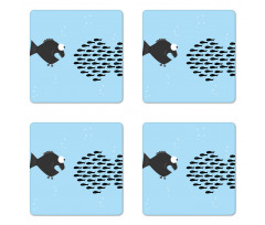 Funny Cartoon Motivation Coaster Set Of Four