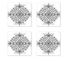 Maya Patterns Coaster Set Of Four