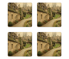 Retro England Brick Coaster Set Of Four