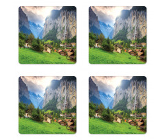 Waterfall Sunlight Coaster Set Of Four