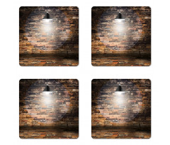 City Life Image Brick Coaster Set Of Four