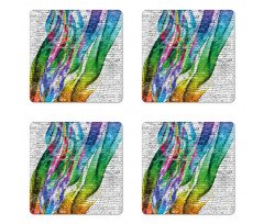 Colorful Retro Coaster Set Of Four