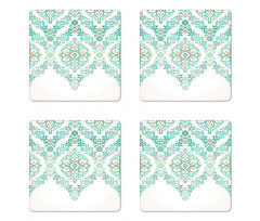 Vintage Floral Boho Coaster Set Of Four