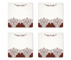 Floral Persian Design Coaster Set Of Four