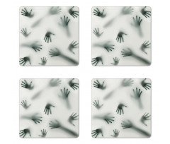 Ghost Alien Spirit Coaster Set Of Four