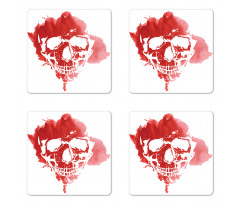 Gothic Skeleton Coaster Set Of Four