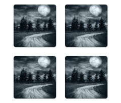 Moonrise Scenery Coaster Set Of Four