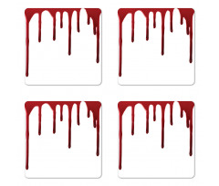 Halloween Zombie Crime Coaster Set Of Four