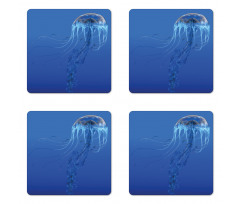 Blue Ocean Animal Coaster Set Of Four