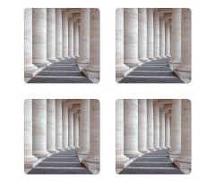 Roman Stone Columns Coaster Set Of Four