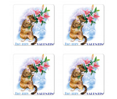 Baby Kitten Coaster Set Of Four