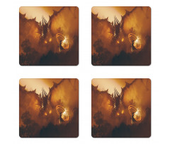 Magician Evil Power Coaster Set Of Four