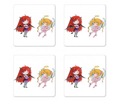 Japanese Fairytale Art Coaster Set Of Four