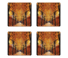 Pathway in the Woods Coaster Set Of Four