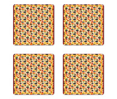 Pilgrims Hat Fall Coaster Set Of Four