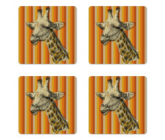 Hipster Animal Coaster Set Of Four