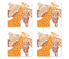 Wildlife in Africa Coaster Set Of Four