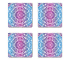 Mandala Pattern Coaster Set Of Four