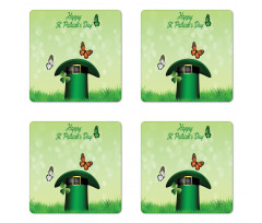 Irish Hat Charm Coaster Set Of Four