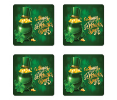 Irish Pot of Gold Coaster Set Of Four