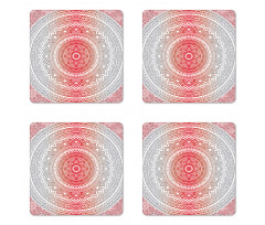 Ombre Mandala Boho Coaster Set Of Four