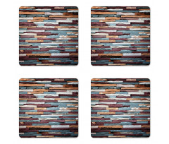 Abstract Colored Stones Coaster Set Of Four